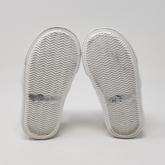 Olive & Edie Rainbow Slip-on Sneakers Girls Size 5 Glitterly Silver Pink Yellow - Picture 7 of 10